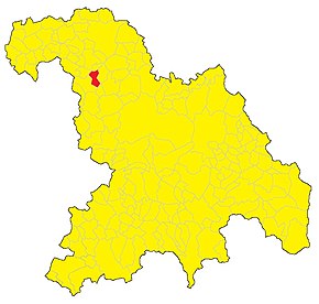 Poziția localității Camagna Monferrato