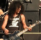 Slash on stage in Nijmegen, the Netherlands, 2005