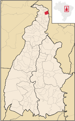 Localização de Itaguatins no Tocantins