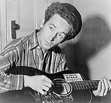 A cantaire estausunidense Woody Guthrie