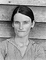 Walker Evans, Allie Mae Burroughs, Wife of a Cotton Sharecropper, Hale County (Alabama), ca. 1935–1936, Fotografie