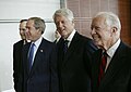 Inauguration du complexe le 18 novembre 2004 par les présidents des États-Unis George H. W. Bush, George W. Bush, Bill Clinton et Jimmy Carter.