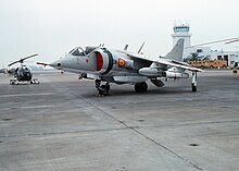 A parked Harrier