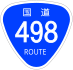 National Route 498 shield