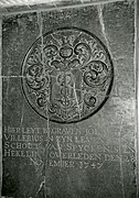 Een van de grafzerken in de kerk: Johannes Villerius (1747)