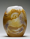 Carp vase; by Eugène Rousseau [fr]; 1878–1884