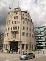 Image 46The British Broadcasting Corporation's landmark and iconic London headquarters, Broadcasting House, opened in 1932. At right is the 2005 eastern extension, the John Peel wing. (from History of broadcasting)