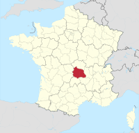 Li position de Département Puy-de-Dôme in Francia