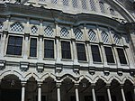 Mixtilinear arches in the lateral portico and windows of the mosque