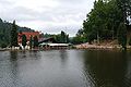 Bergsee mit Kirche Maria in der Tanne