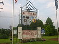 Ferriday welcoming sign on LA 15