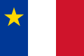 Drapeau des Acadiens (Canada et États-Unis).