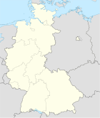 Deutschlandkarte, Position des Landkreises Alsfeld hervorgehoben