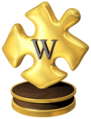 Golden Wiki Trophy of Joy I, TurtleShroom, hereby grant you the Golden Wiki Trophy of Joy, that is designed to prove that you have edited Wikipedia like the dickens. With over 2000 edits, you deserve it! TurtleShroom