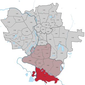 Lage des Stadtteils Planena in Halle (Saale) (anklickbare Karte)