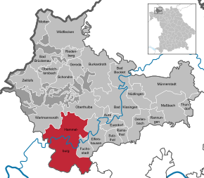 Poziția localității Hammelburg