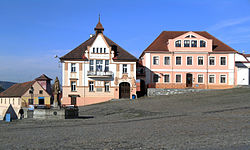 Town hall on the town square