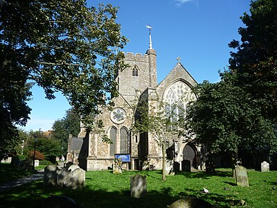 L'église Sainte-Marie-et-Sainte-Eanswythe de Folkestone.