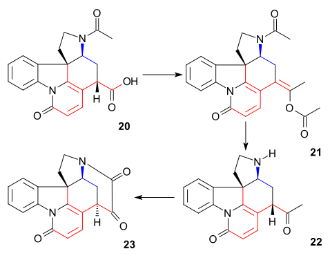 Strychnine synthesis Woodward part 4