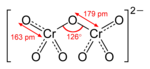 The structure and bonding of the dichromate ion