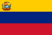 Bandeira entre 1836 e 1859, decretada por Carlos Soublette.