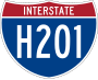 Interstate H-201 marker