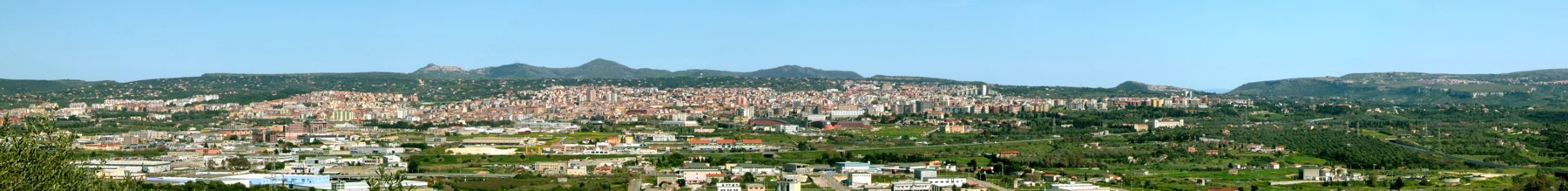 Sassari panorámája nyugat felől.