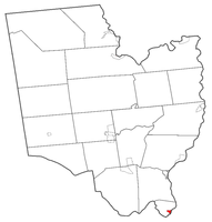 Map highlighting Waterford's location within Saratoga County.