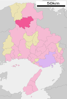 Yabus läge i Hyōgo prefektur