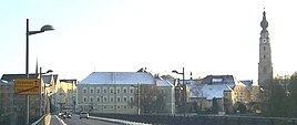 Trung tâm thành phố Braunau, nhìn từ cầu Inn