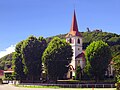 Église de Brekov et ruines du château