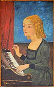 Paul Sérusier, Sainte Cécile au clavecin • 1926.