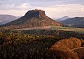 El Lilienstein al atardecer.