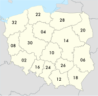 Carte des voïvodies de la Pologne
