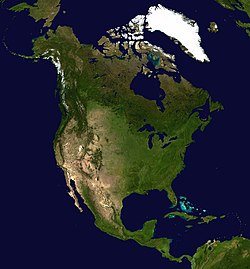 L'America del Nord vista dal satellite