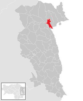 Poloha obce Schlag bei Thalberg v okrese Hartberg-Fürstenfeld (klikacia mapa)