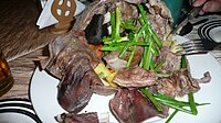 Khorkhog, hidangan barbeku dimakan di Mongolia
