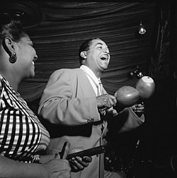 Machito and Graciela performing at Glen Island Casino, New York, late 1940s