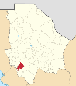 Batopilas község elhelyezkedése Chihuahua államban