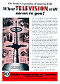 Image 31Ad for the beginning of experimental television broadcasting in New York City by RCA in 1939 (from History of television)