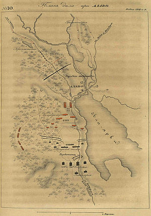 План сражения при Алаво