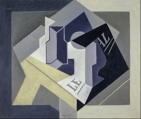 Frutero y periódico, Juan Gris (1920)[17]