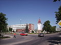 Ortszentrum mit Uhrenturm