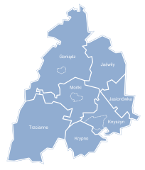 Plan powiatu monieckiego