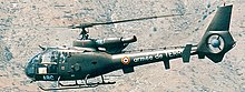 Un helicòpter Aérospatiale Gazelle de l'Exèrcit francès.