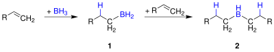 Reaktionsschema der Hydroborierung 1