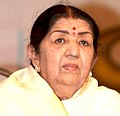 Image 45Indian singer Lata Mangeshkar is widely acknowledged as the "Queen of Melody". (from Honorific nicknames in popular music)