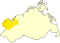 Lage des Landkreises Nordwestmecklenburg