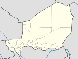 Bilma ubicada en Níger