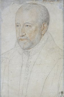 Portrait of Ronsard by Benjamin Foulon, ca. 1580.